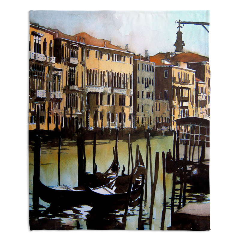  Couverture Views of Venice, 51 po x 60 po