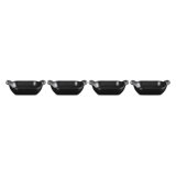 Le Creuset Enameled Cast Iron Set Of 4 Mini Rectangular Bakers, 1/3 Qt. Each, Matte Black