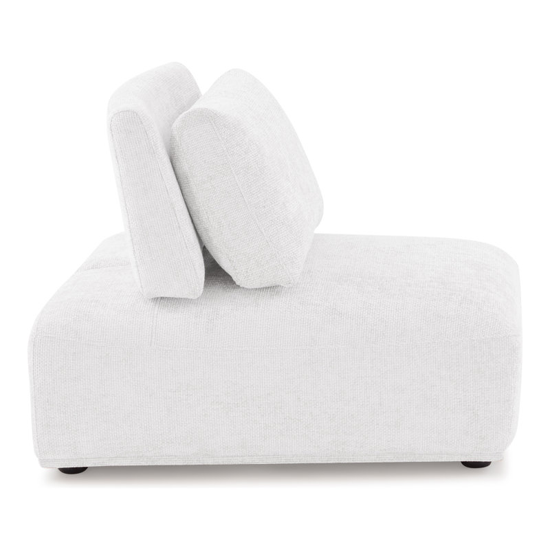 Fauteuil modulaire extensible Aukeem, Chenille blanche