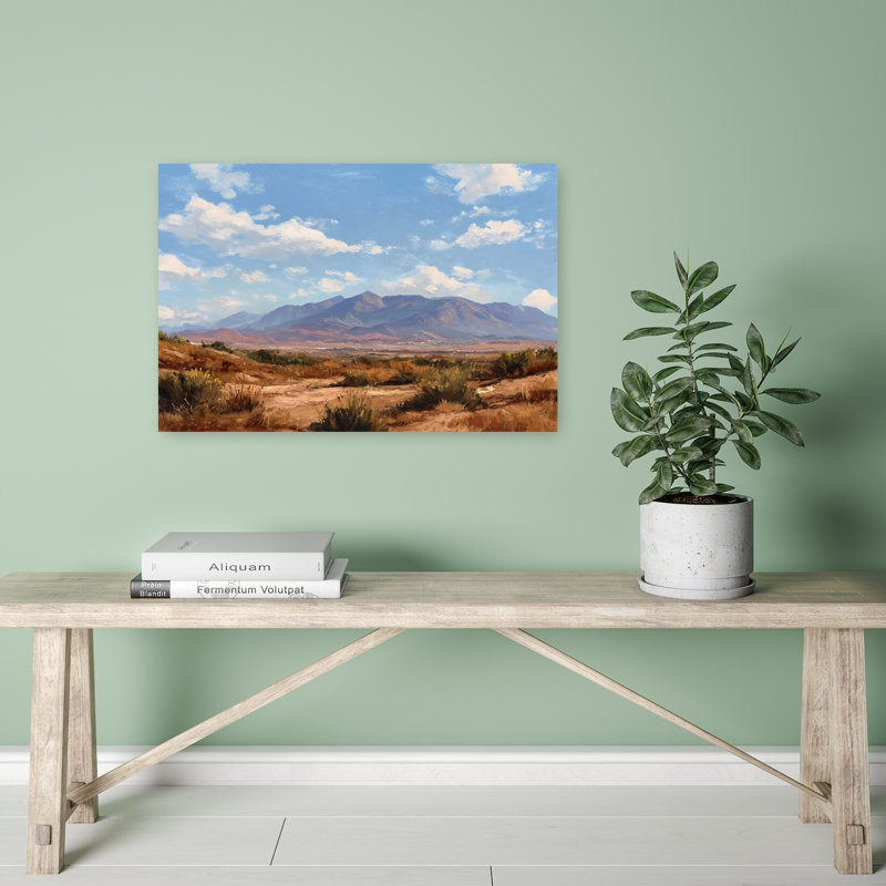 «Desert Landscape II Contemporary Landscape Nature», reproduction d'art murale, H 16 po x l 24 po