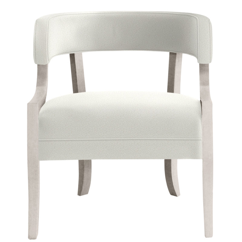 Thom Filicia Home Barrel Chair, Dove Gray, Kenworth Pearl