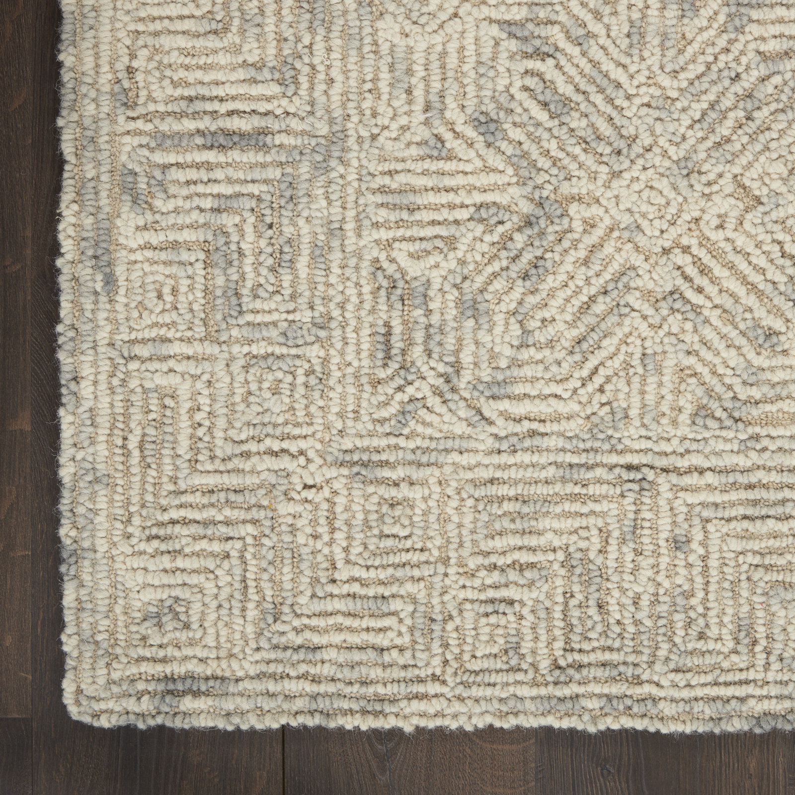 Joseph Beige Hand-Tufted Wool Rug, Runner 2'3" x 7'6"
