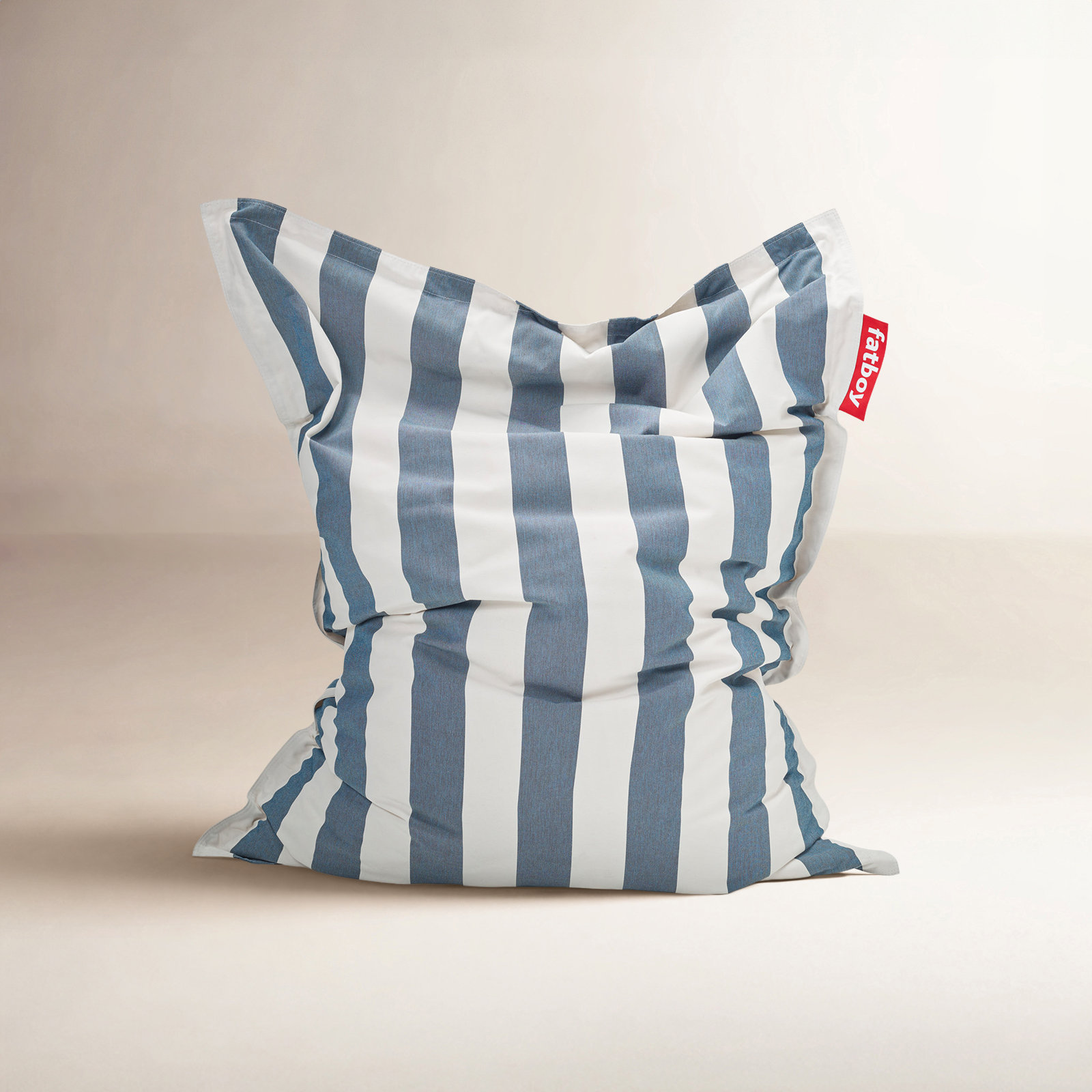 Fatboy Original Outdoor Bean Bag, Stripe Ocean Blue Acrylic