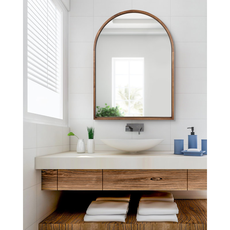 Miroir Sherman, 31,5 po x 23,5 po, Brun rustique