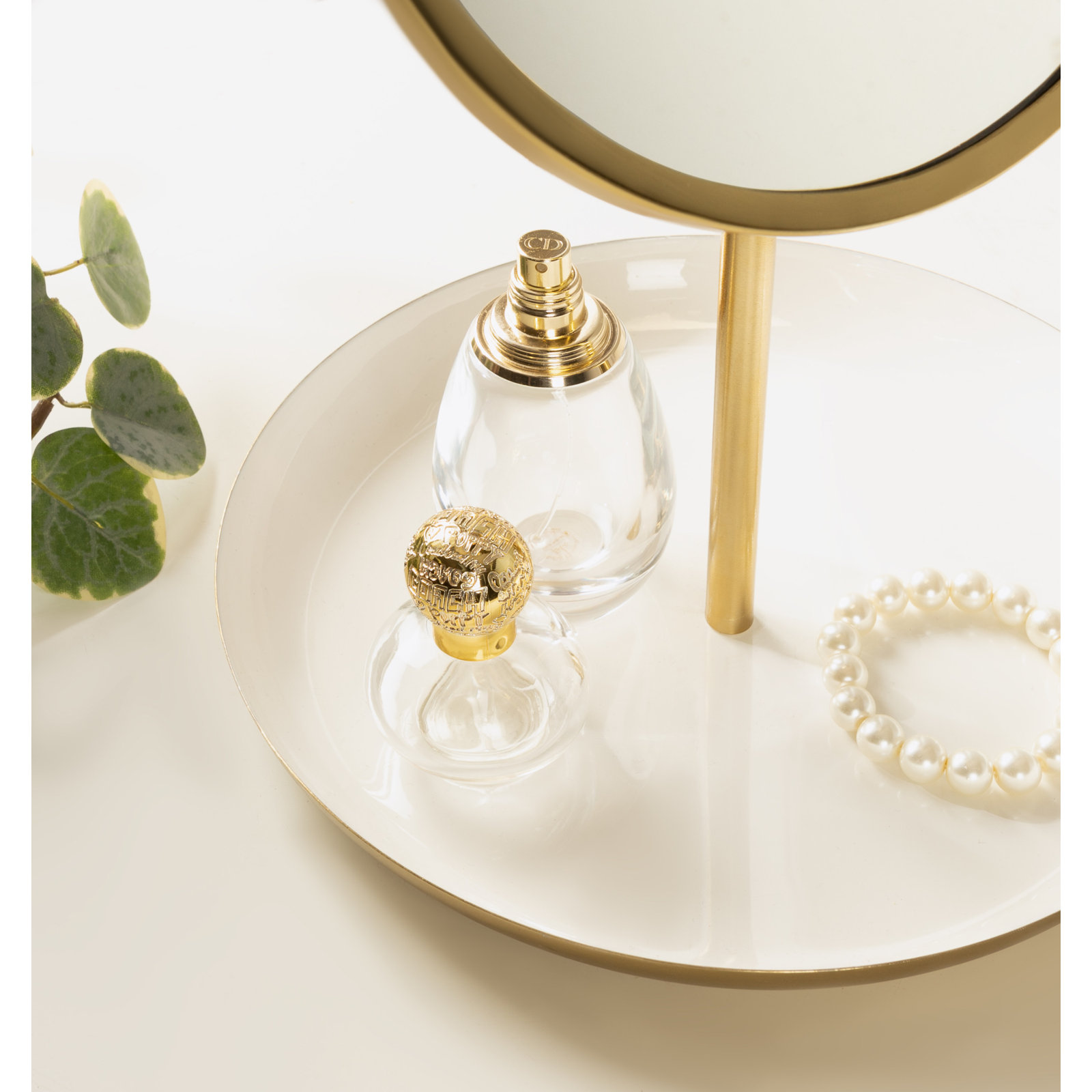 Idria 11" Accent Mirror, White