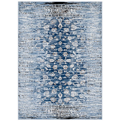 Tapis à motif floral en treillis Chiara