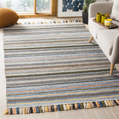 Montauk Hand Woven Cotton Striped Rug