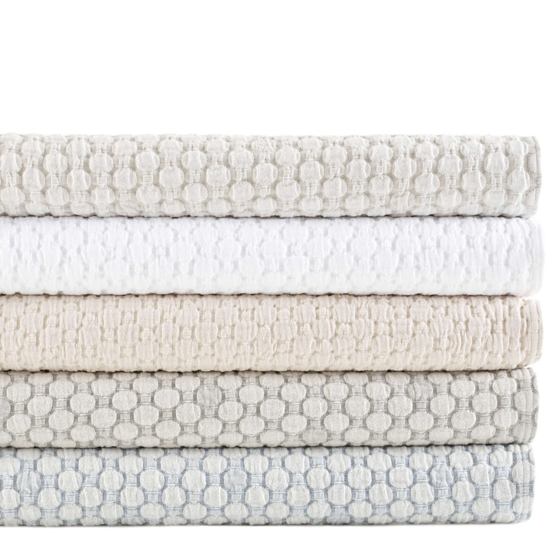 Lodi Matelasse Coverlet, King Coverlet, White