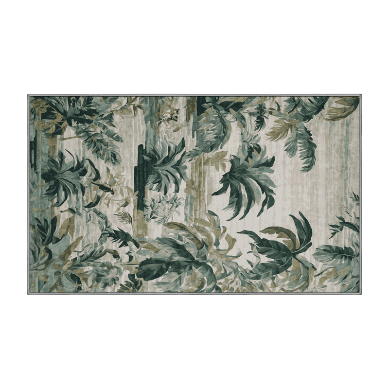 Tapis gris soyeux et moelleux, Rectangle 7 pi x 9 pi