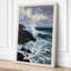 Waves Against Stone Coastal - Wrapped Canvas-217523466-217523461