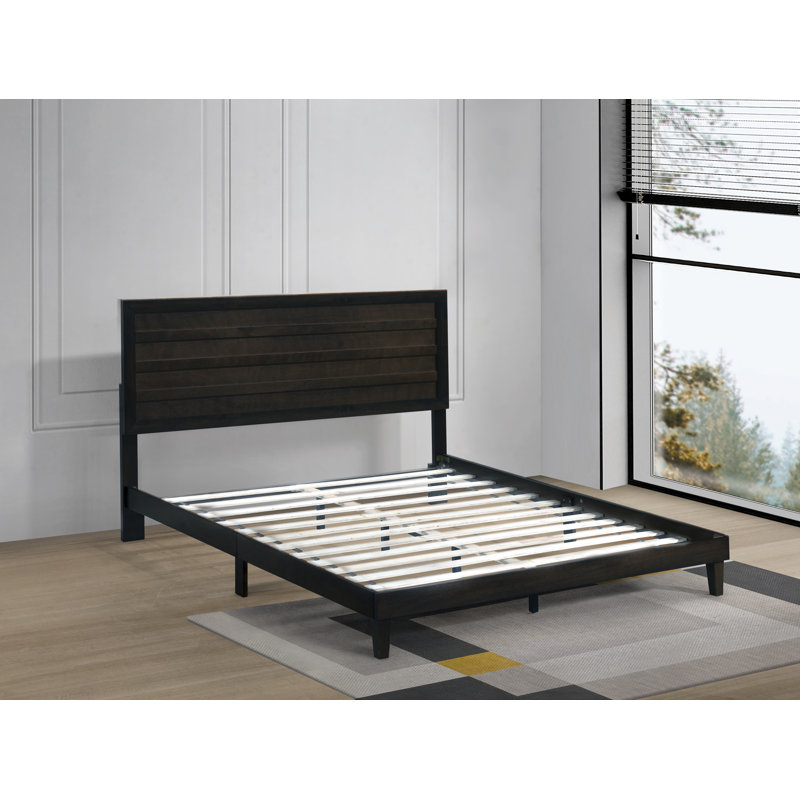 Grimaldo Slat Bed, Queen, Dark Cappuccino