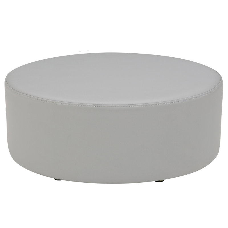 Pro Series Upholstered Round Ottoman, Gray