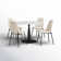 Leong 4 - Person Pedestal Dining Set