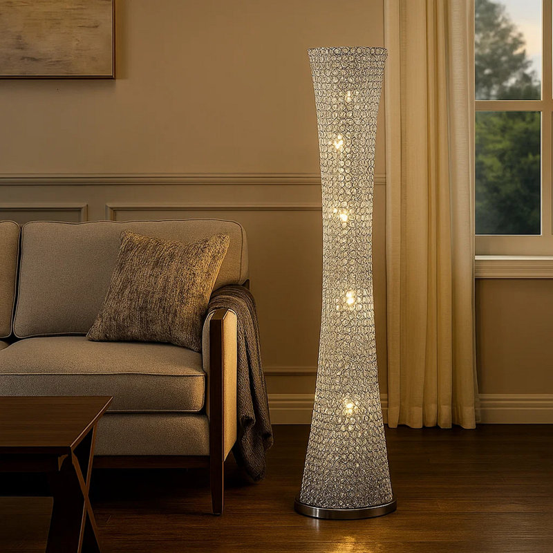 Nassim Chrome Floor Lamp