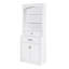 Armoire de rangement blanche avec quatre portes