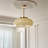 1 - Light Copper Dome Pendant Beige-400634014