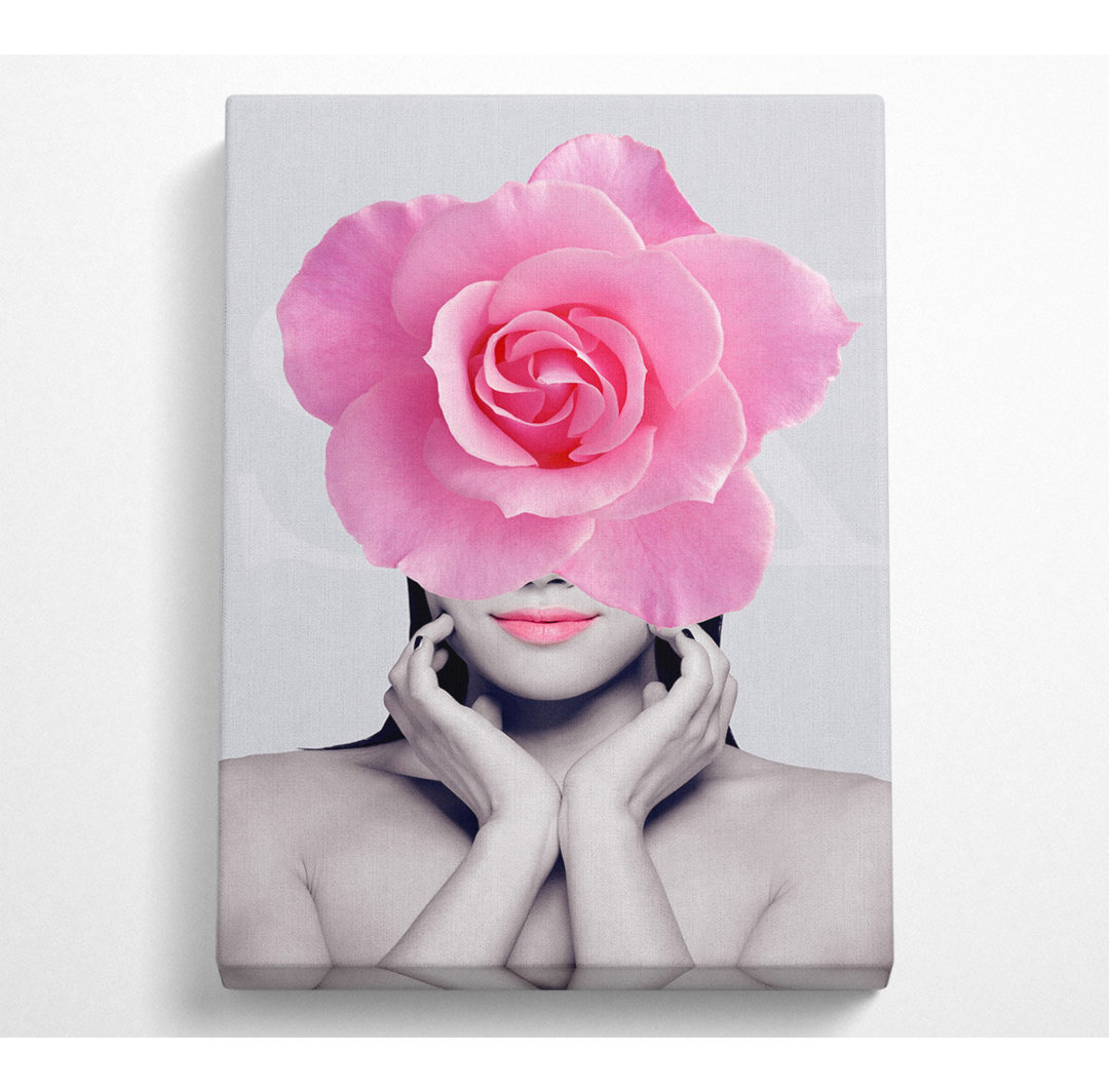 Rose Woman Canvas Druck