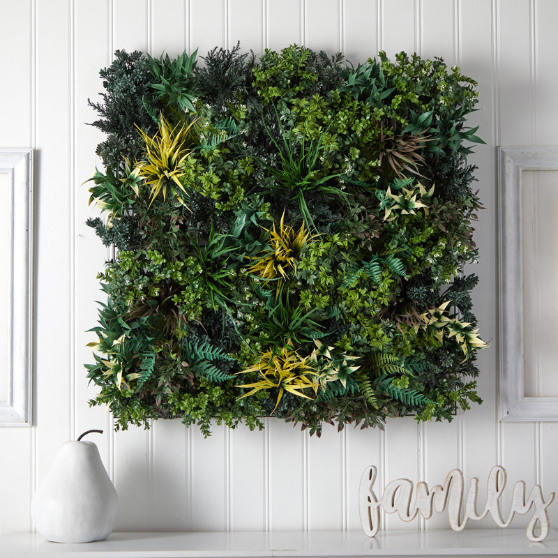 3 pi x 3 pi Mur végétal artificiel vert et vert (intérieur / extérieur)