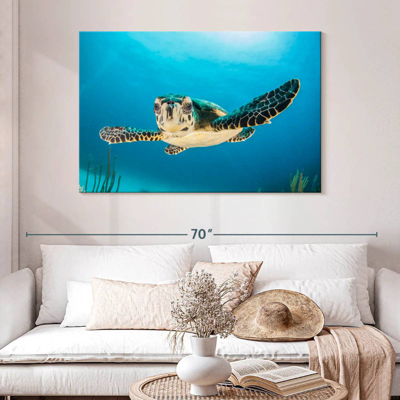 Tortue sous-marine Brampt, H 32 po x l 48 po