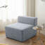 Causeuse de canapé simple en forme de cube, conception compacte et légère, chaise longue / repose-pieds polyvalent, rembourrage en mousse robuste, rembourrage épais, peu encombrant pour le salon / la chambre à coucher (AP)-1941306833