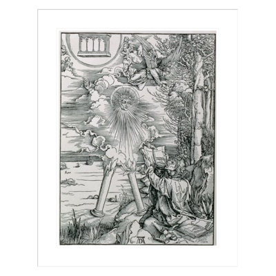 St. John Devouring the Book from the 'Apocalypse' or 'The Revelations of St. John the Divine' by Albrecht Dürer -Framed Giclee Print