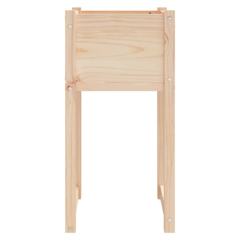 Wood Pot Planter, Brown, 81cm H x 40cm W x 40cm D