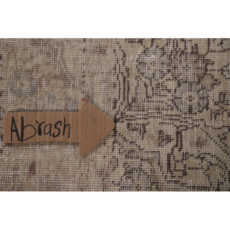 Tapis en laine patiné à la main 7 x 10 Tabriz