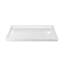 Base de douche rectangulaire 60 po x 30 po à simple seuil en acrylique avec drain à droite - Bac de douche triple alcôve avec plancher antidérapant-101430102-129241476