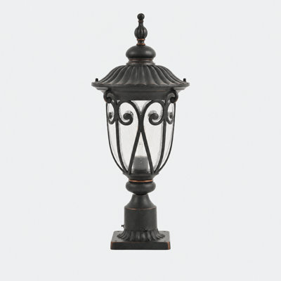 Lampadaire d'extérieur 24,15 pouces en noir