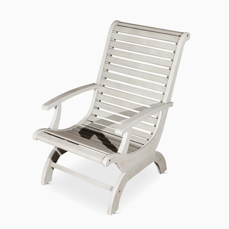 Chaise Adirondack en bois massif, Bois flottant gris