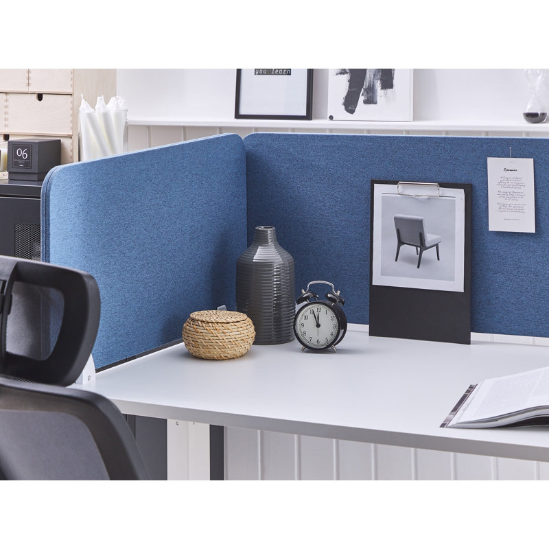 Wally 1 Panel Blue Desk Dividers