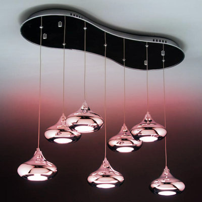 Snotra 7 - Light Cluster Teardrop LED Pendant
