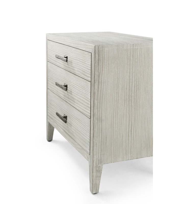 Breeze 3 - Drawer Solid Wood Nightstand