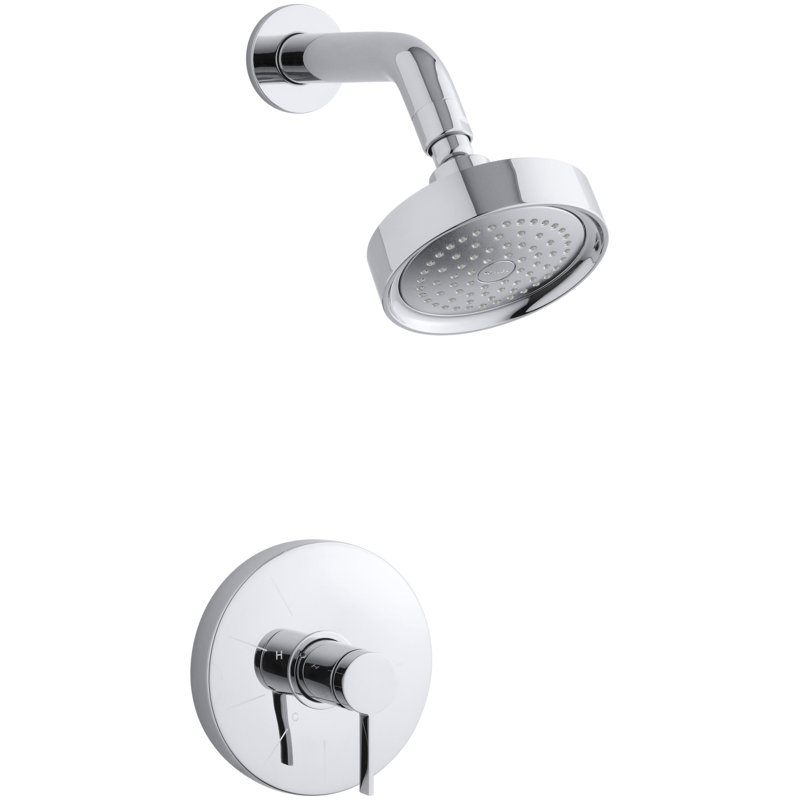 Stillness® Rite-Temp Pressure-Balancing Shower Faucet Trim with Lever Handle, Valve Not Included, Polished Chrome
