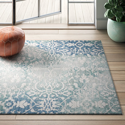 Tapis blanc / bleu Kashief