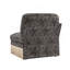 Canapé sans accoudoirs en chenille léopard avec 1 coussin noir kaki-1488154773