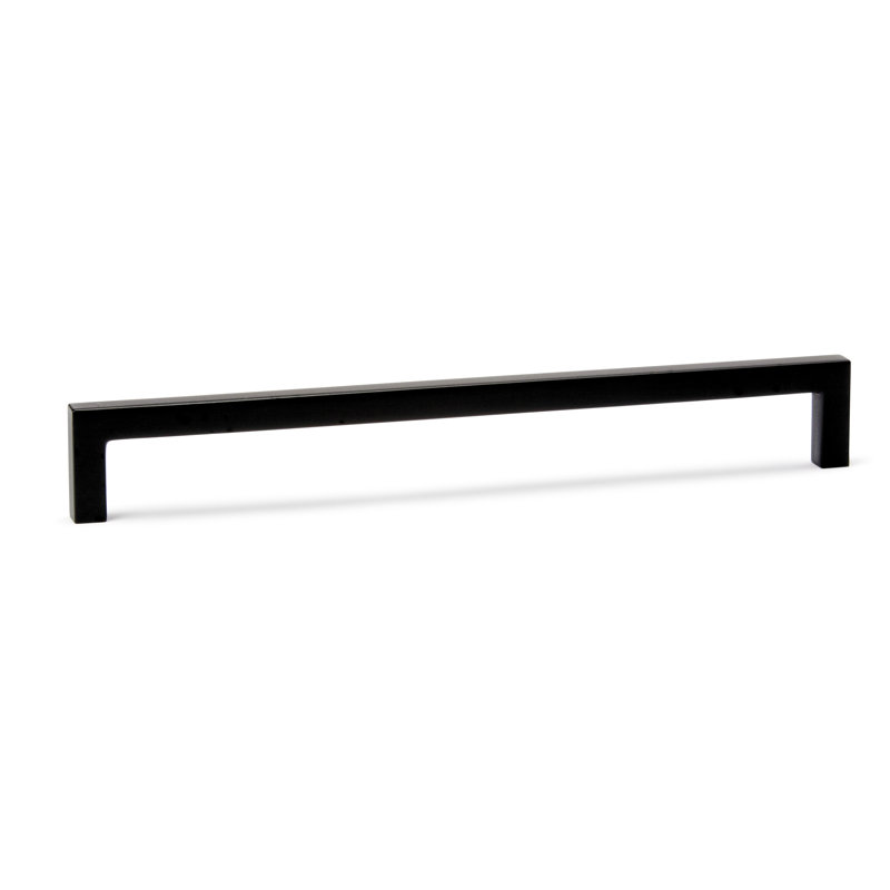Poignée carrée pour meuble-lavabo - noir mat, Noir mat