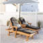  Chaise longue Comfo à dossier régulier vert kiwi avec base blanche-1596814024
