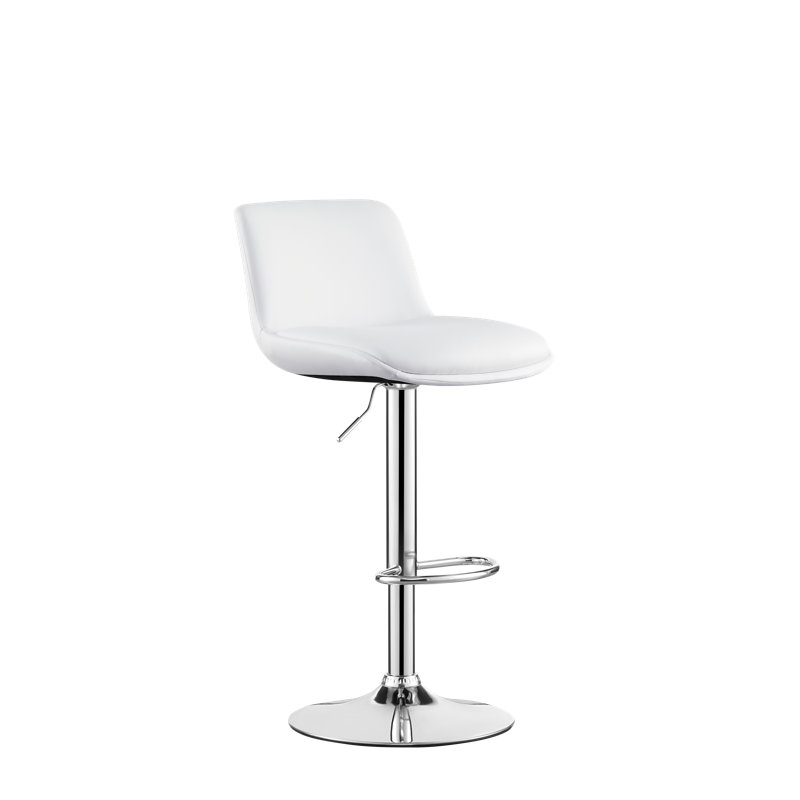 Tabouret pivotant à hauteur réglable Isador, Blanc