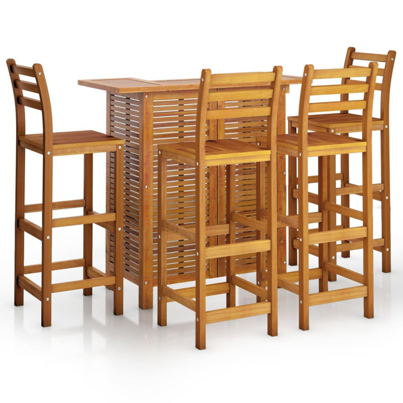 Romario 110cm Bar Set, Brown