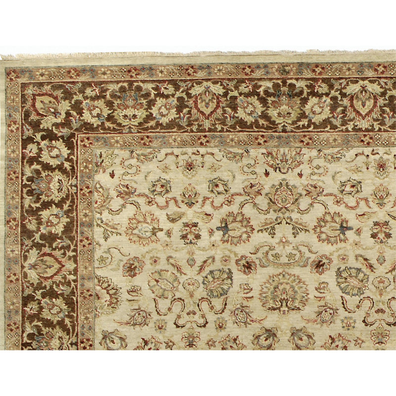 Handmade Wool Oriental Area Rug, Rectangle 4' x 6'