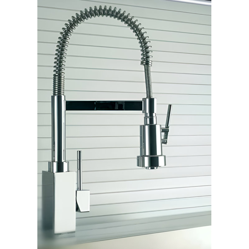 Piralla Dax Pull Down Kitchen Faucet, Chrome