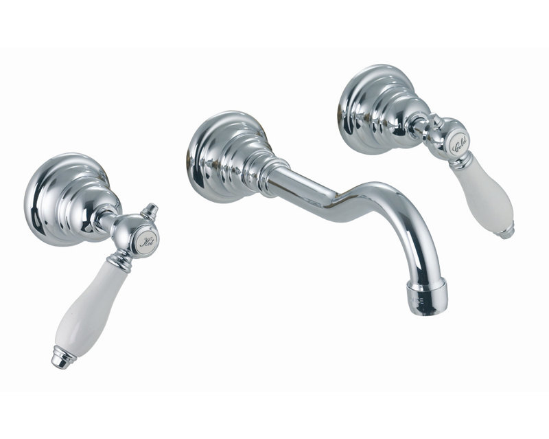 Herend 2-handle Bathroom Faucet, Brushed Nickel