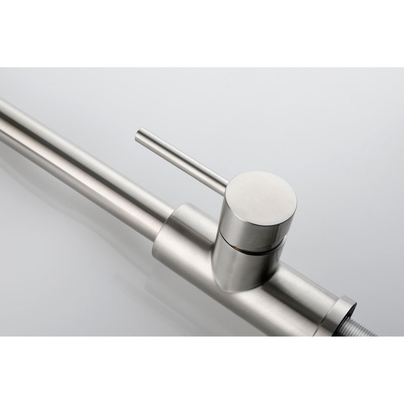 Brushed Nickel Single Handle Pull-Out Spray Kitchen Faucet