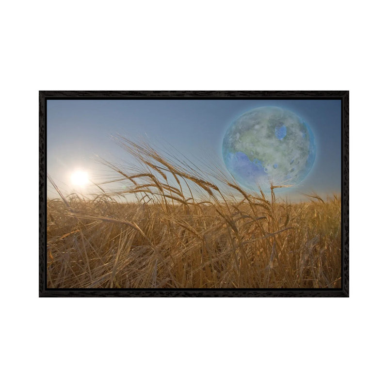 Terraformed Luna Seen From Field On Earth by Bruce Rolff - Gallery-Wrapped Canvas Giclée on Canvas, 66.04 cm H x 45.72 cm W