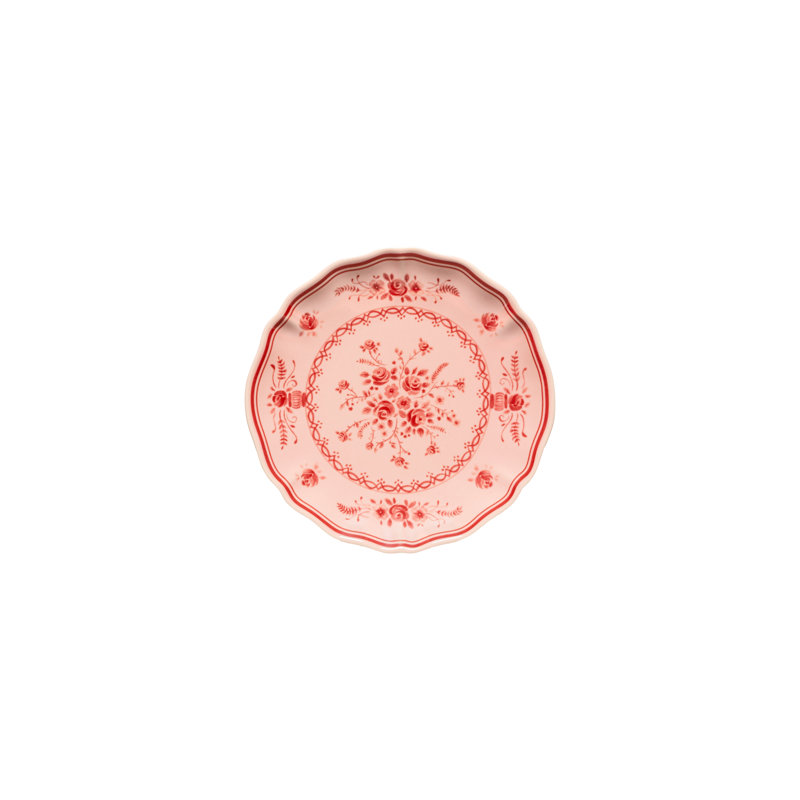 Vila Appetizer Plates, Pink/Red