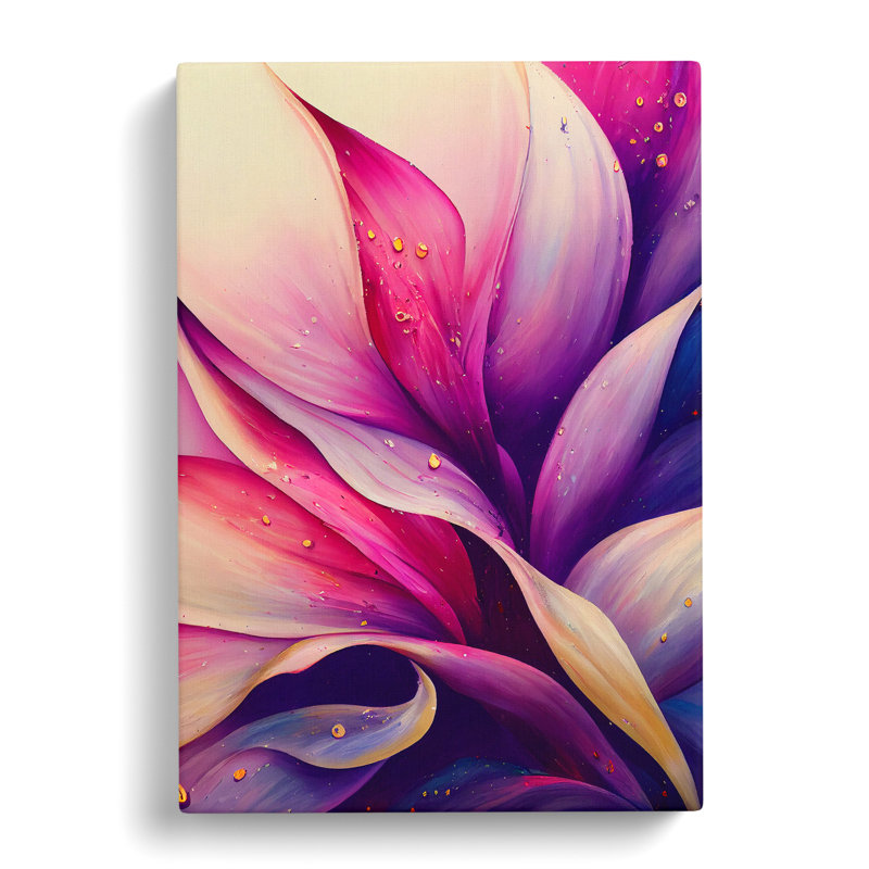 Abstract Flower No.1 - Wrapped Canvas Print, 50cm H x 35cm W x 3cm D