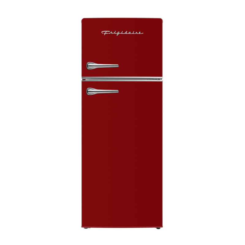 Frigidaire 7.2 Cu. Ft. Retro Refrigerator, Apartment Size Top Mount Fridge , Red