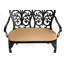 Banc en fonte d'aluminium avec coussin-1187315030