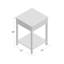 Table de chevet 1 tiroir Maner